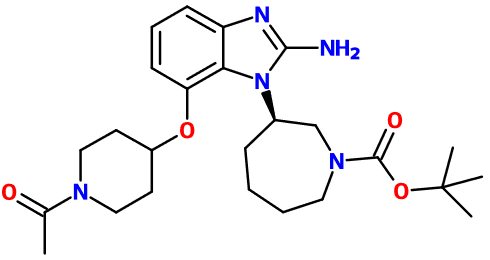 (image for) MC010725 tert-Butyl (3R)-3-[7-(1-acetylpiperidin-4-yl)oxy-2-aminobenzimidazol-1-yl]azepane-1-carboxylate